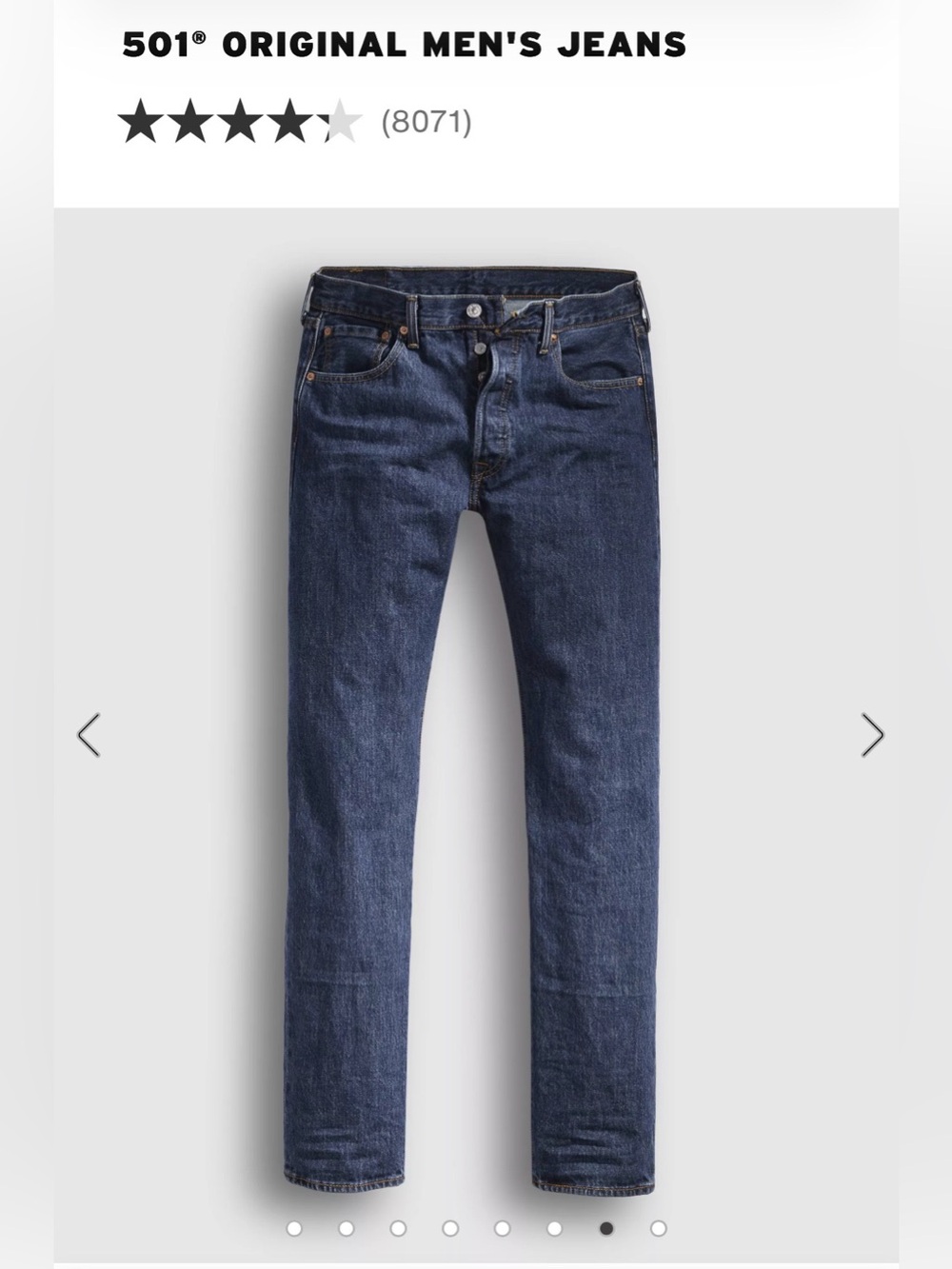 Levi’s 501 Original SZ 34